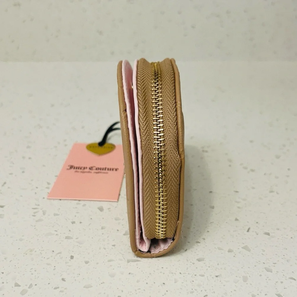 🪞Juicy Couture Drama Queen Mirror Wallet Pecan NWT💎